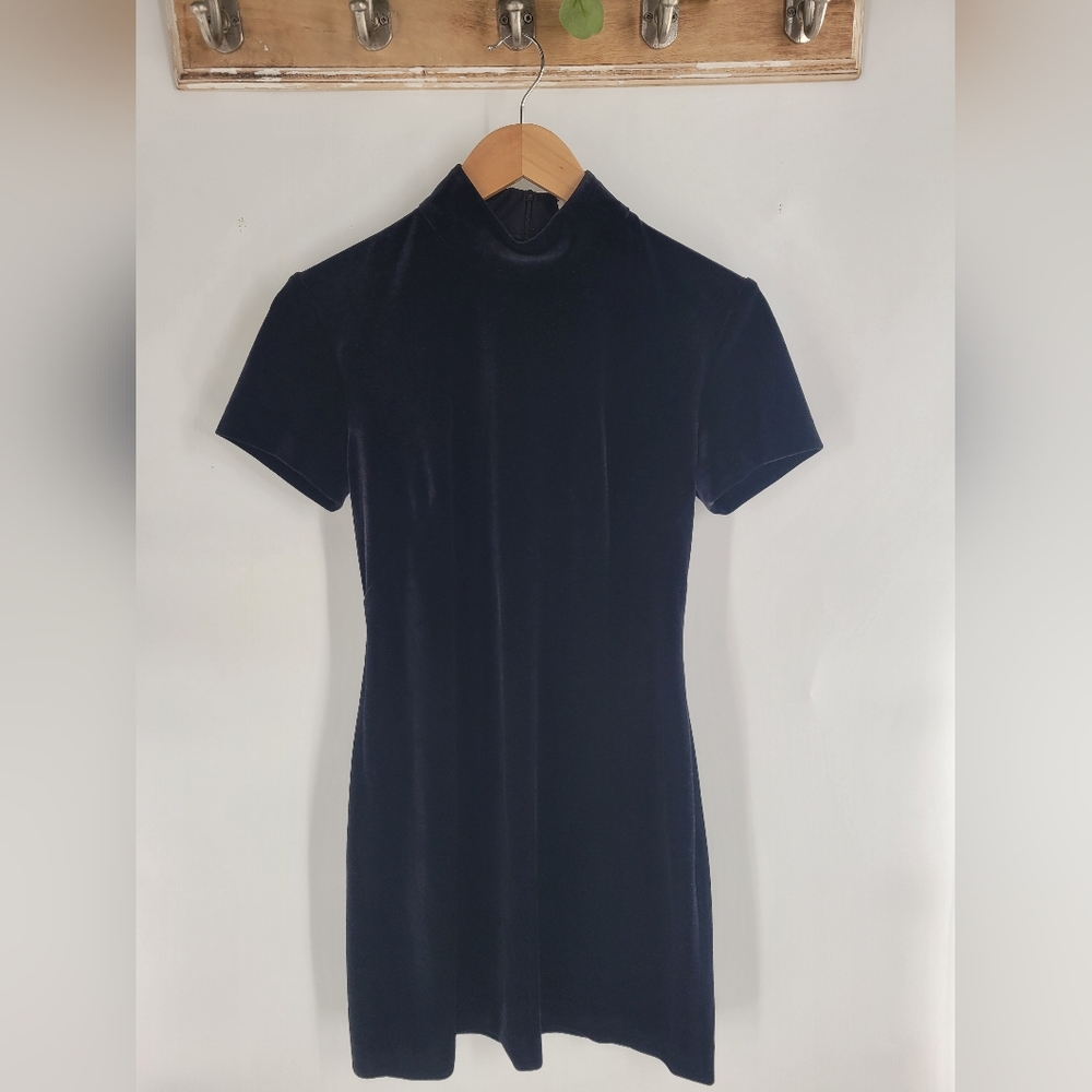 Elegant Black Velvet Dress | Size S